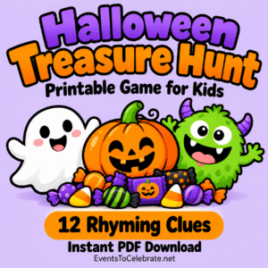Halloween treasure hunt cover image.