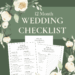 12 Month Wedding Checklist Free Printable - Mini Size image