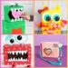 Featured image showing 4 examples of DIY Valentines Boxes that kids will love creating.